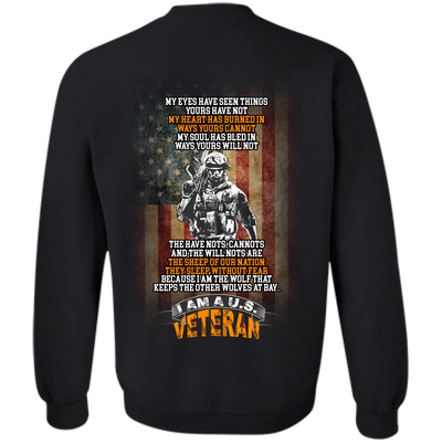 Veteran: My eyes have seen things yours have not shirt, tank