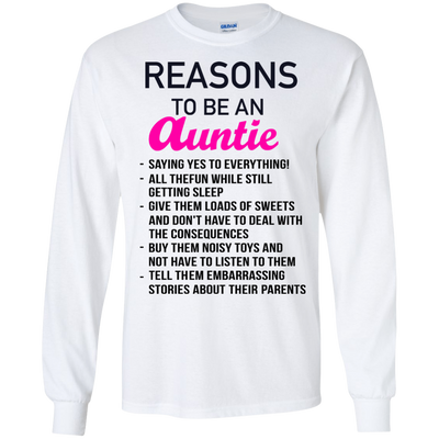 Reasons to be an Auntie shirt, tank, hoodie