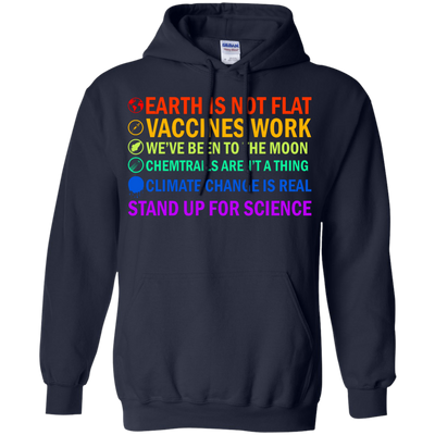 Earth is not flat vaccines work we’ve been to the moon shirt, tank