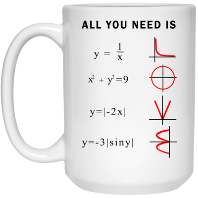 All You Need is Love Math Mugs