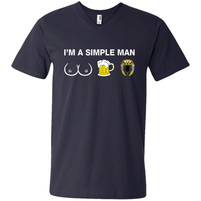 VR46: I'm a simple man I like boobs, beer and helmet shirt, hoodie, tank