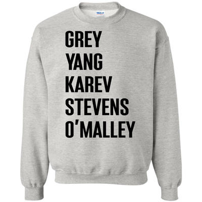 Greys Anatomy Sweater: Grey Yang Karev Stevens O'Malley