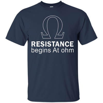Resistance Begins At Ohm t-shirt, long sleeve, hoodie