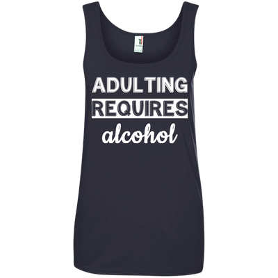 Adulting requires alcohol funny shirt, tank top, hoodie