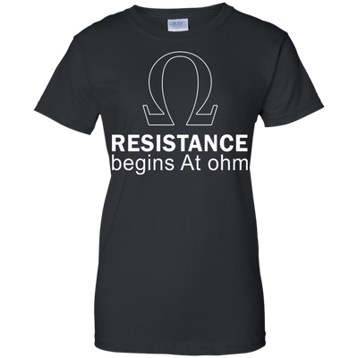 Resistance Begins At Ohm t-shirt, long sleeve, hoodie