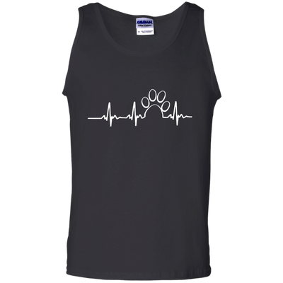 Paw heartbeat t-shirt/hoodie/tank top: dog shirt