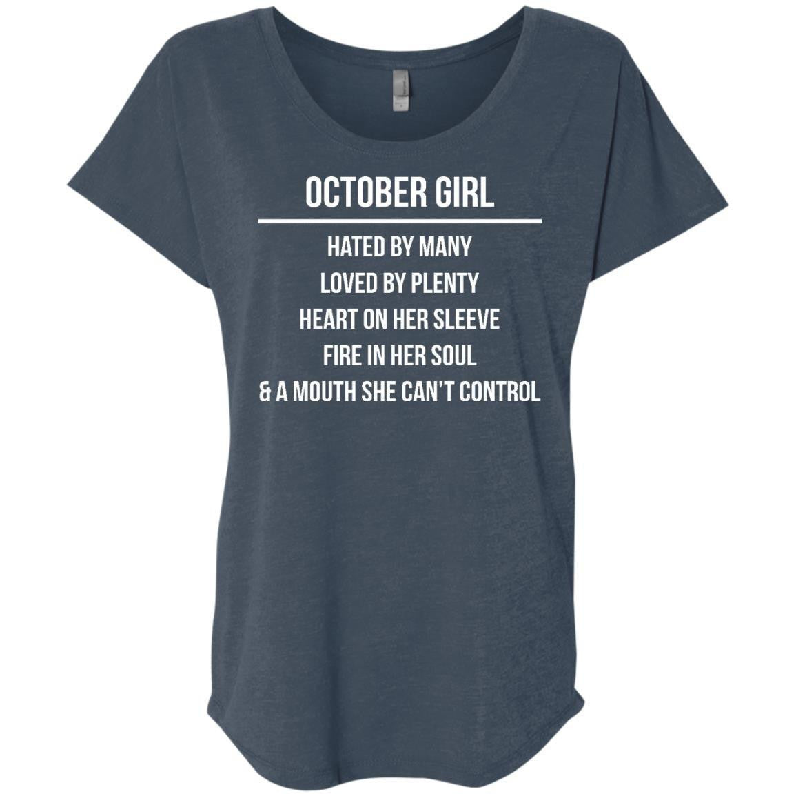 October girl hated by many loved by plenty shirt, tank top, hoodie