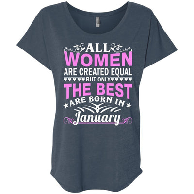 All Women Are Created Equal But Only The Best Are Born In January shirt, tank