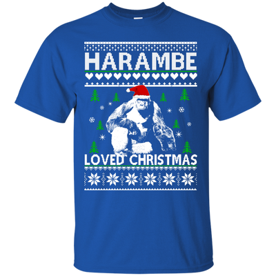 Harambe Loved Christmas Sweater, T-shirt, Hoodie