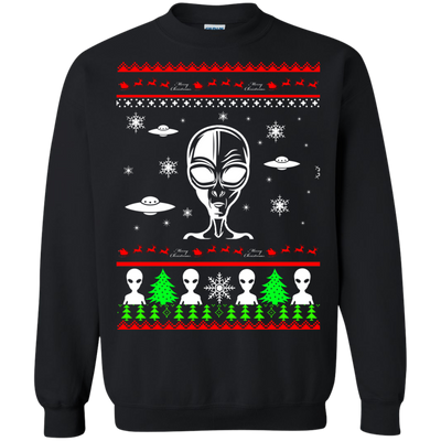 Alien Ugly Christmas Sweater, Funny Alien Christmas Sweater, Shirt