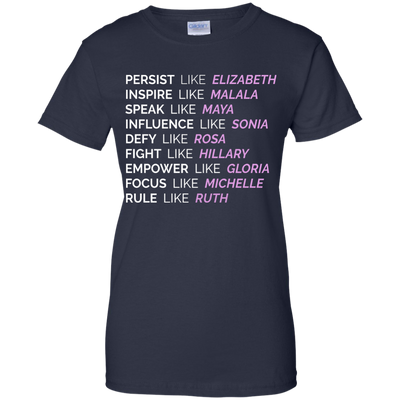 Persist like Elizabeth Inspire like Malala shirt, tank