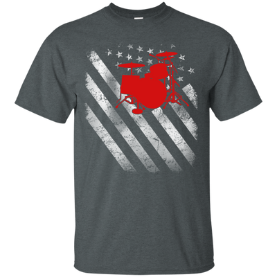 America Flag Drum shirt/hoodie/tank top - ifrogtees
