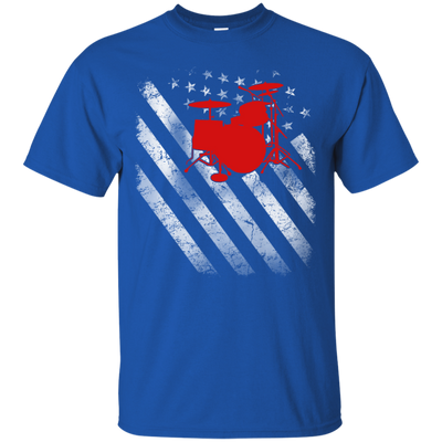 America Flag Drum shirt/hoodie/tank top - ifrogtees