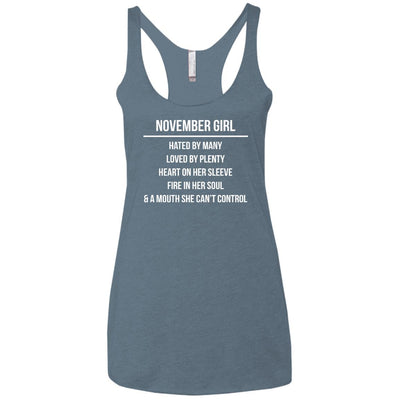 November girl hated by many loved by plenty shirt, tank top, hoodie