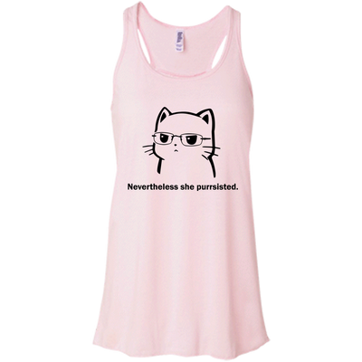 Funny Cat Nevertheless she purrsisted shirt, tank