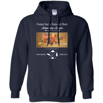 United State National Parks Map shirt, hoodie