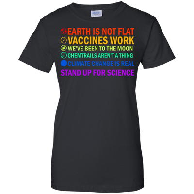 Earth is not flat vaccines work we’ve been to the moon shirt, tank