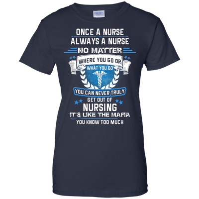 One a nurse always a nurse no matter where you go shirt, hoodie, tank