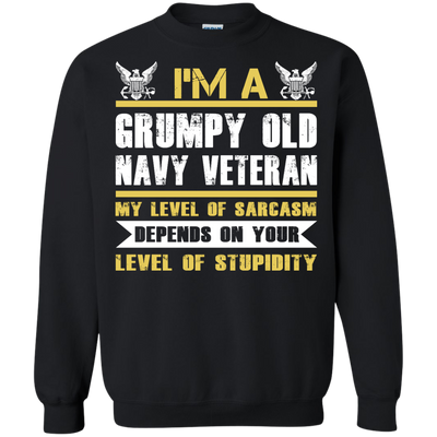 I'm A Grumpy Old Navy Veteran shirt, tank, sweater