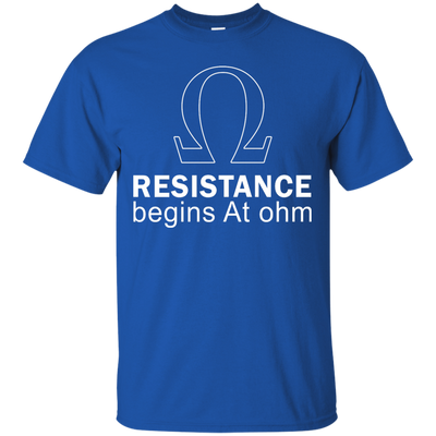 Resistance Begins At Ohm t-shirt, long sleeve, hoodie