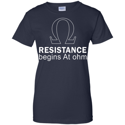 Resistance Begins At Ohm t-shirt, long sleeve, hoodie