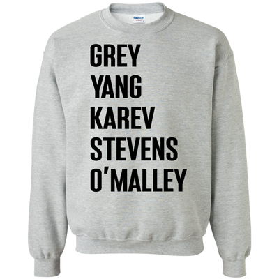 Greys Anatomy Sweater: Grey Yang Karev Stevens O'Malley