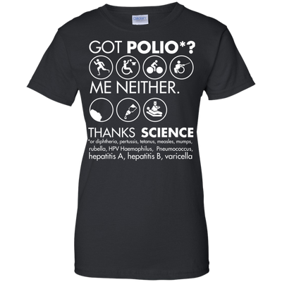 Got Polio me neither thanks science shirt, hoodie