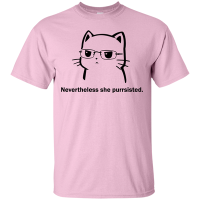Funny Cat Nevertheless she purrsisted shirt, tank