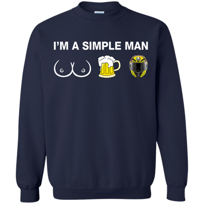 VR46: I'm a simple man I like boobs, beer and helmet shirt, hoodie, tank