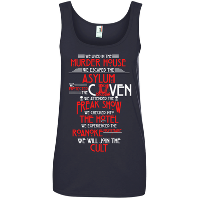 We lived in the Murder House, We escaped the Asylum t-shirt, hoodie