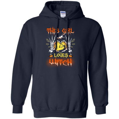 This girl loves witch Halloween t-shirt
