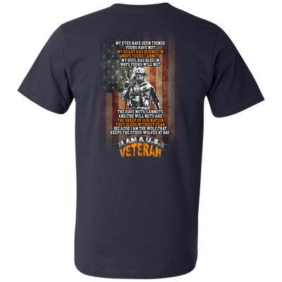 Veteran: My eyes have seen things yours have not shirt, tank