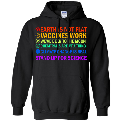 Earth is not flat vaccines work we’ve been to the moon shirt, tank
