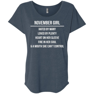November girl hated by many loved by plenty shirt, tank top, hoodie