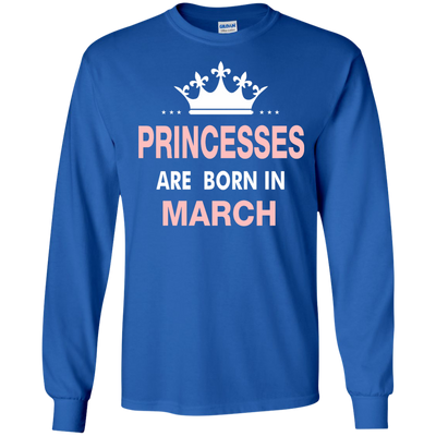 Princesses Are Born in March Shirt, Hoodie, Tank