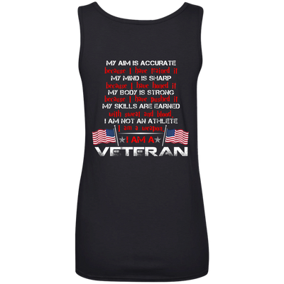 My Aim is accurate because I have trained it I am a Veteran t-shirt, hoodie