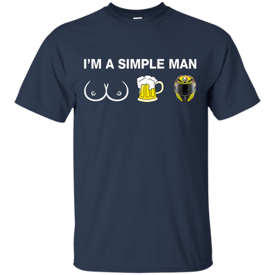 VR46: I'm a simple man I like boobs, beer and helmet shirt, hoodie, tank