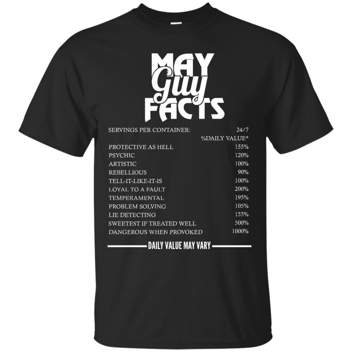 May guy facts servings per container shirt