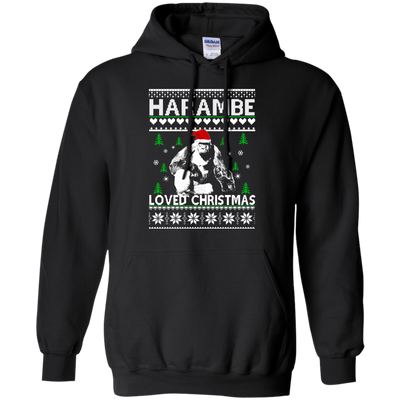 Harambe Loved Christmas Sweater, T-shirt, Hoodie