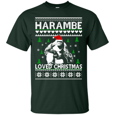 Harambe Loved Christmas Sweater, T-shirt, Hoodie