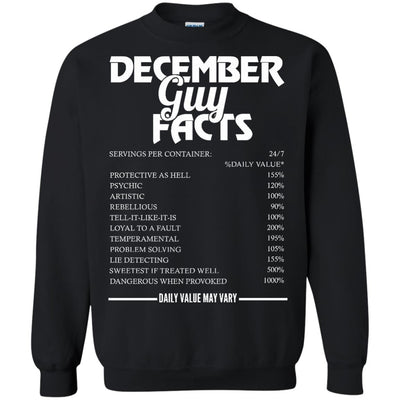 December guy facts servings per container shirt