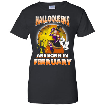 Halloqueens are born in February shirt, hoodie, tank