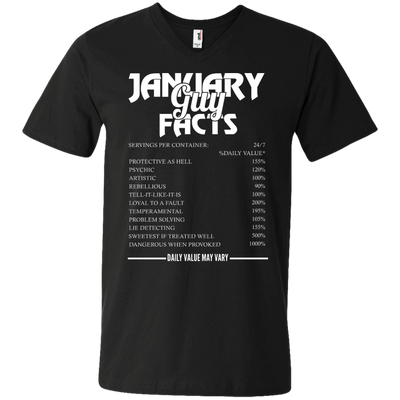 January guy facts servings per container shirt, tank, long sleeve