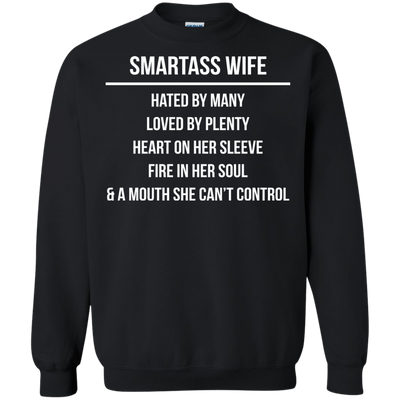 Smartass wife hated by many loved by plenty shirt, tank top