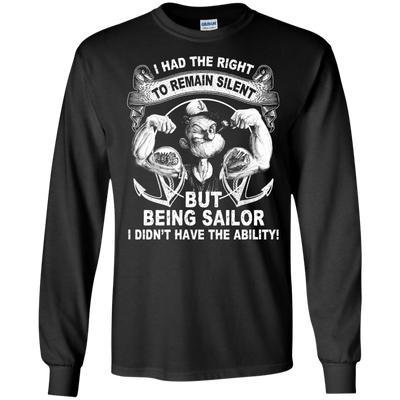 Sailor Popeye : I Had the Right to Remain Silent Shirt, Hoodie, Tank