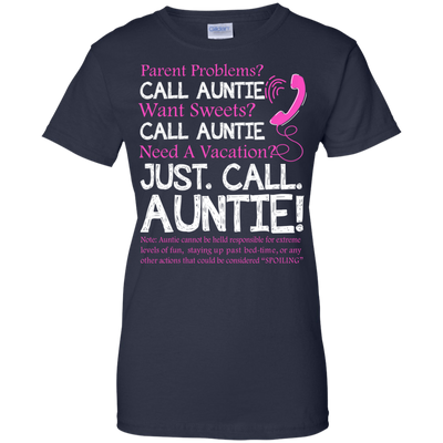 Parent problems call Auntie want sweets call Auntie t-shirt, hoodie, tank