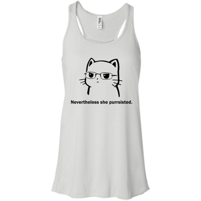 Funny Cat Nevertheless she purrsisted shirt, tank