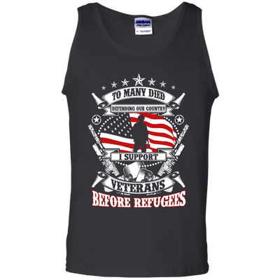 To Many Died Defending Our Country I Support Veterans shirt