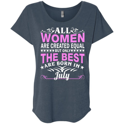 All Women Are Created Equal But Only The Best Are Born In July shirt, tank