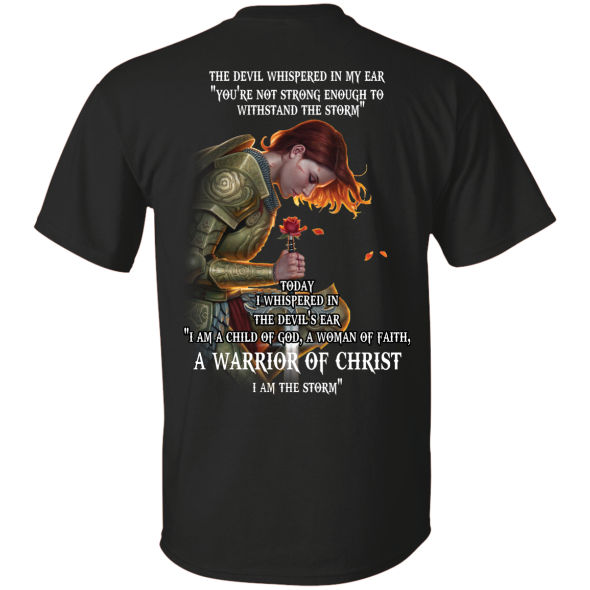 Back side Rose Red: The devil whispered in my ear shirt, hoodie